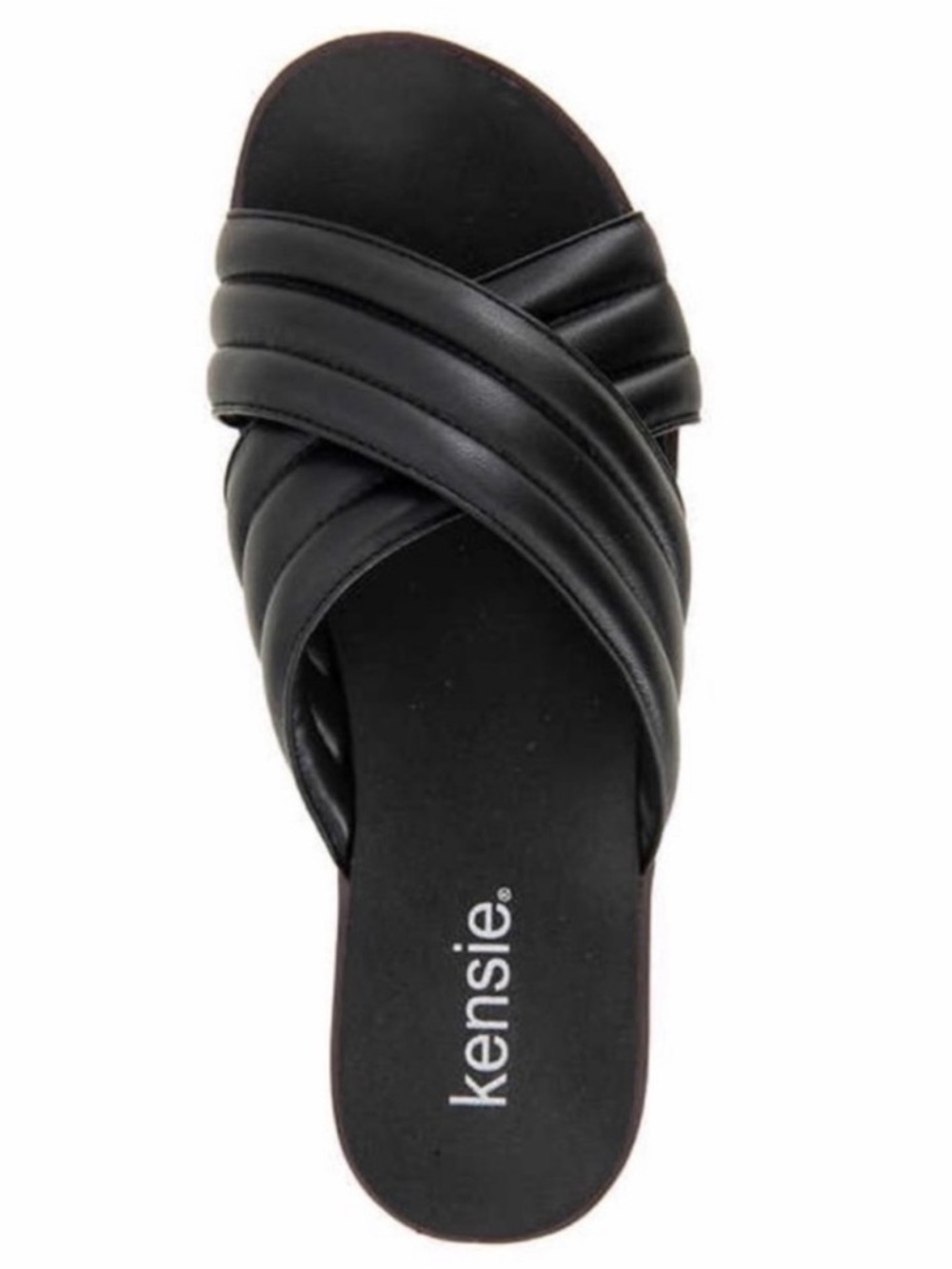 NWT Kensie Ladies Cross Band
Sandal BLACK casual summer comfy streetwear
